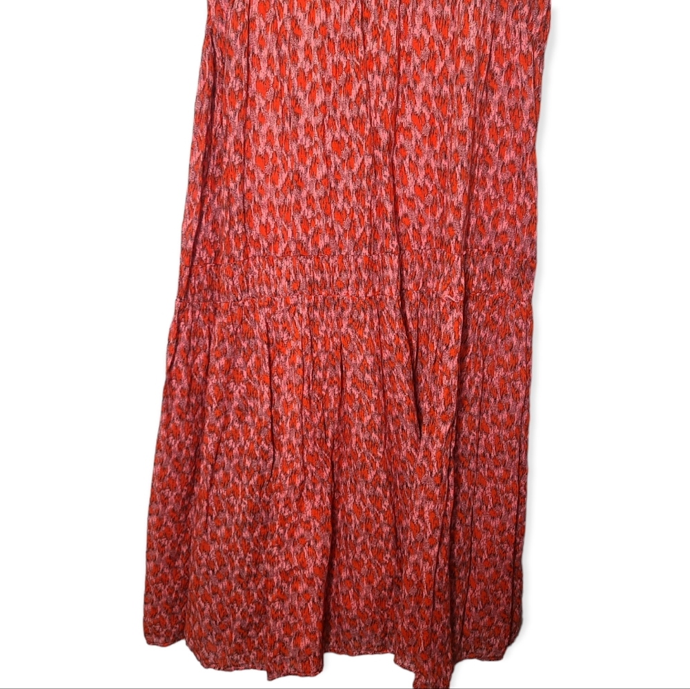 Joie Bondi Animal Print Midi Dress in Tea Rose - Picture 8 of 10